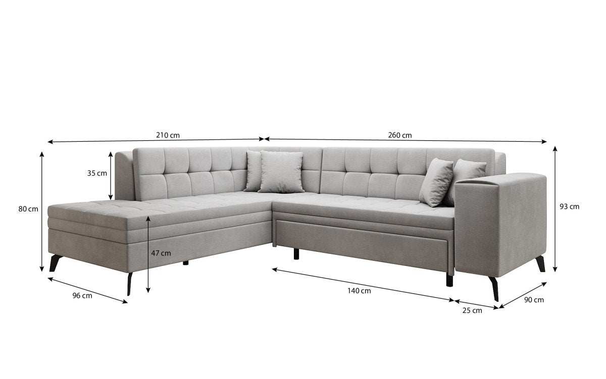 Designer Sofa Lania mit Schlaffunktion - Luxusbetten24