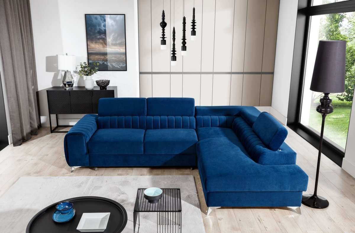 Designer Sofa Laurence mit Schlaf- und Klappfunktion - Luxusbetten24