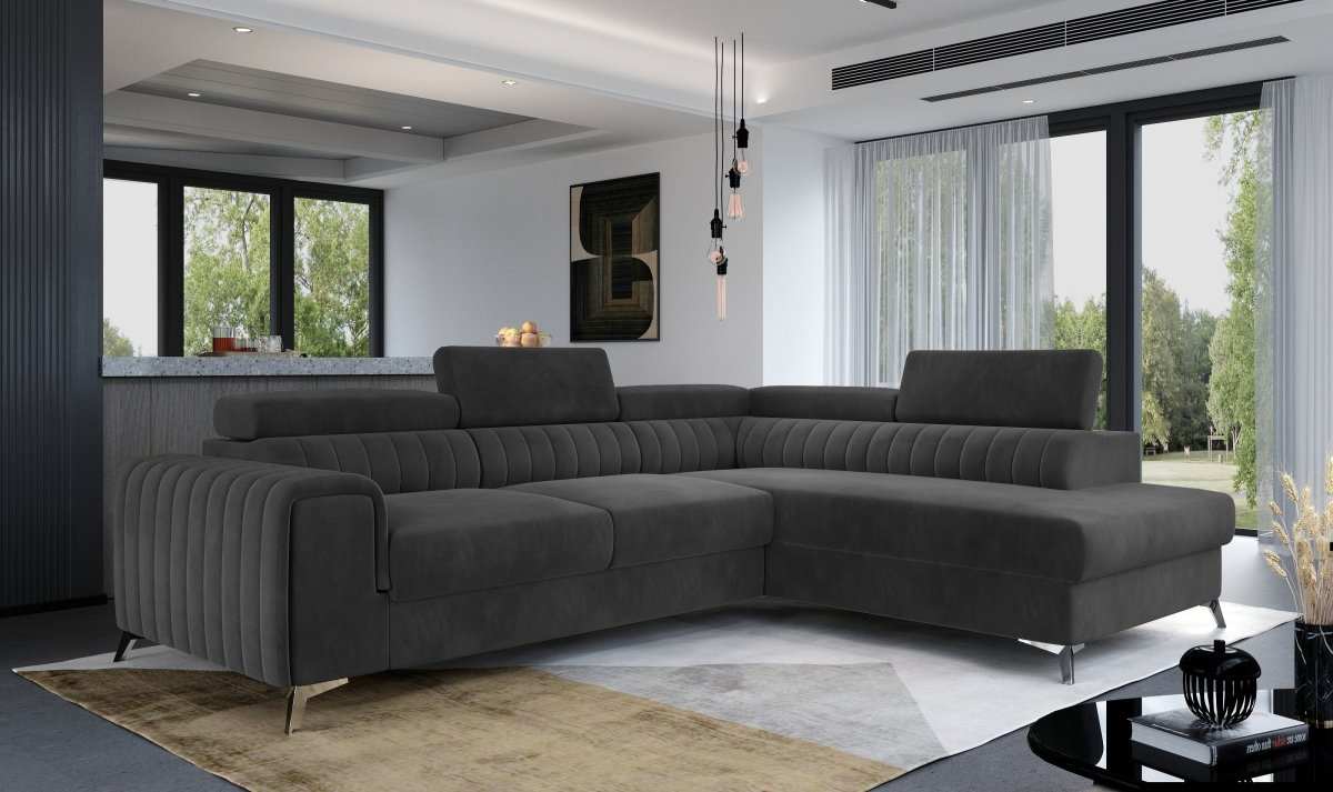 Designer Sofa Laurence mit Schlaf- und Klappfunktion - Luxusbetten24