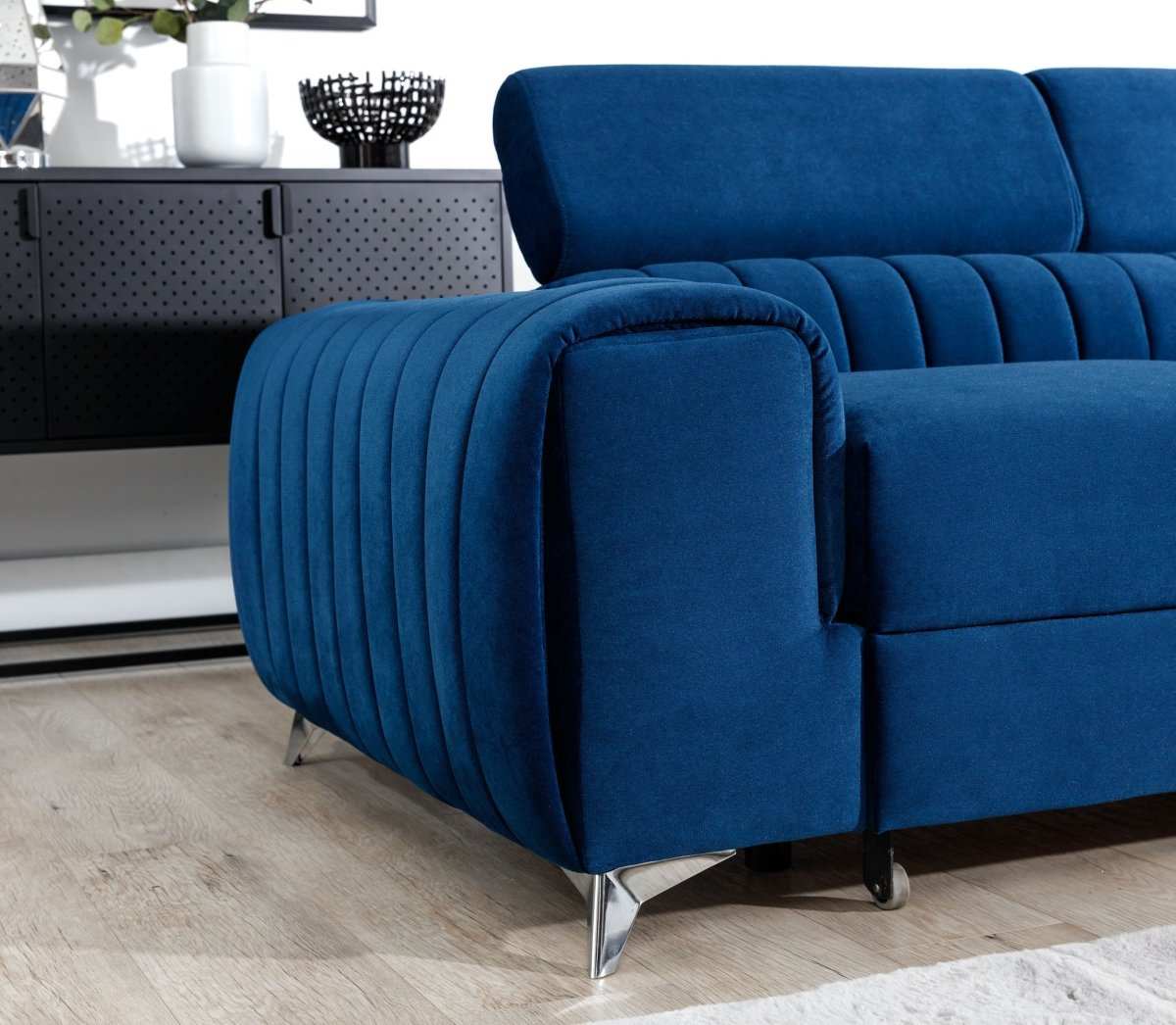 Designer Sofa Laurence mit Schlaf- und Klappfunktion - Luxusbetten24