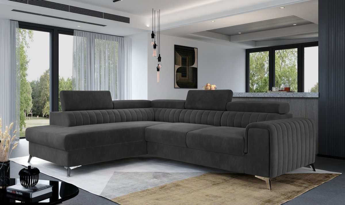 Designer Sofa Laurence mit Schlaf- und Klappfunktion - Luxusbetten24