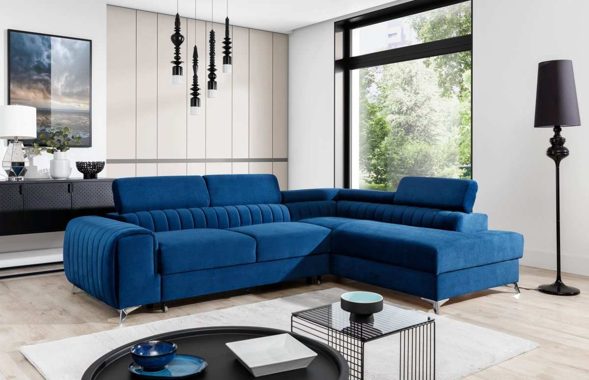 Designer Sofa Laurence mit Schlaf- und Klappfunktion - Luxusbetten24