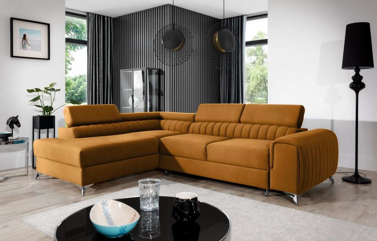 Designer Sofa Laurence mit Schlaf- und Klappfunktion - Luxusbetten24