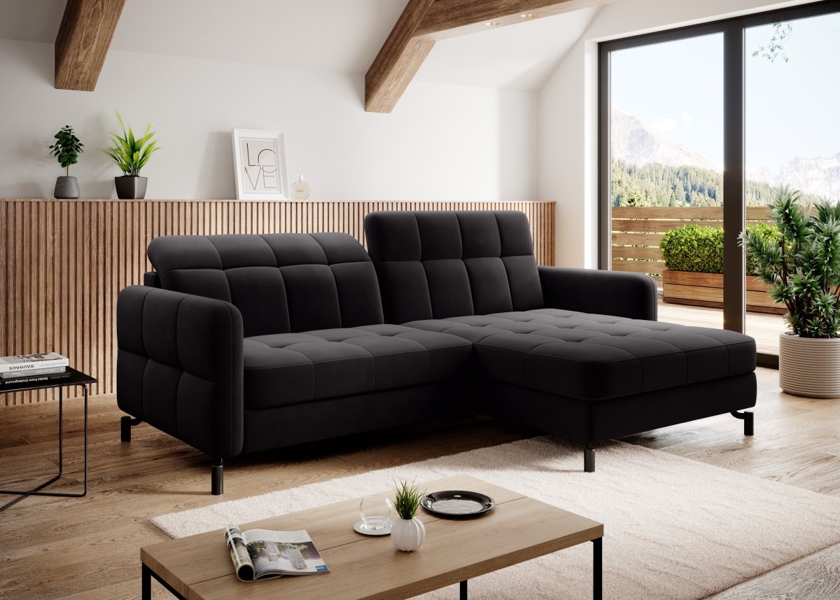 Designer Sofa Loria mit Schlaf- und Klappfunktion - Luxusbetten24