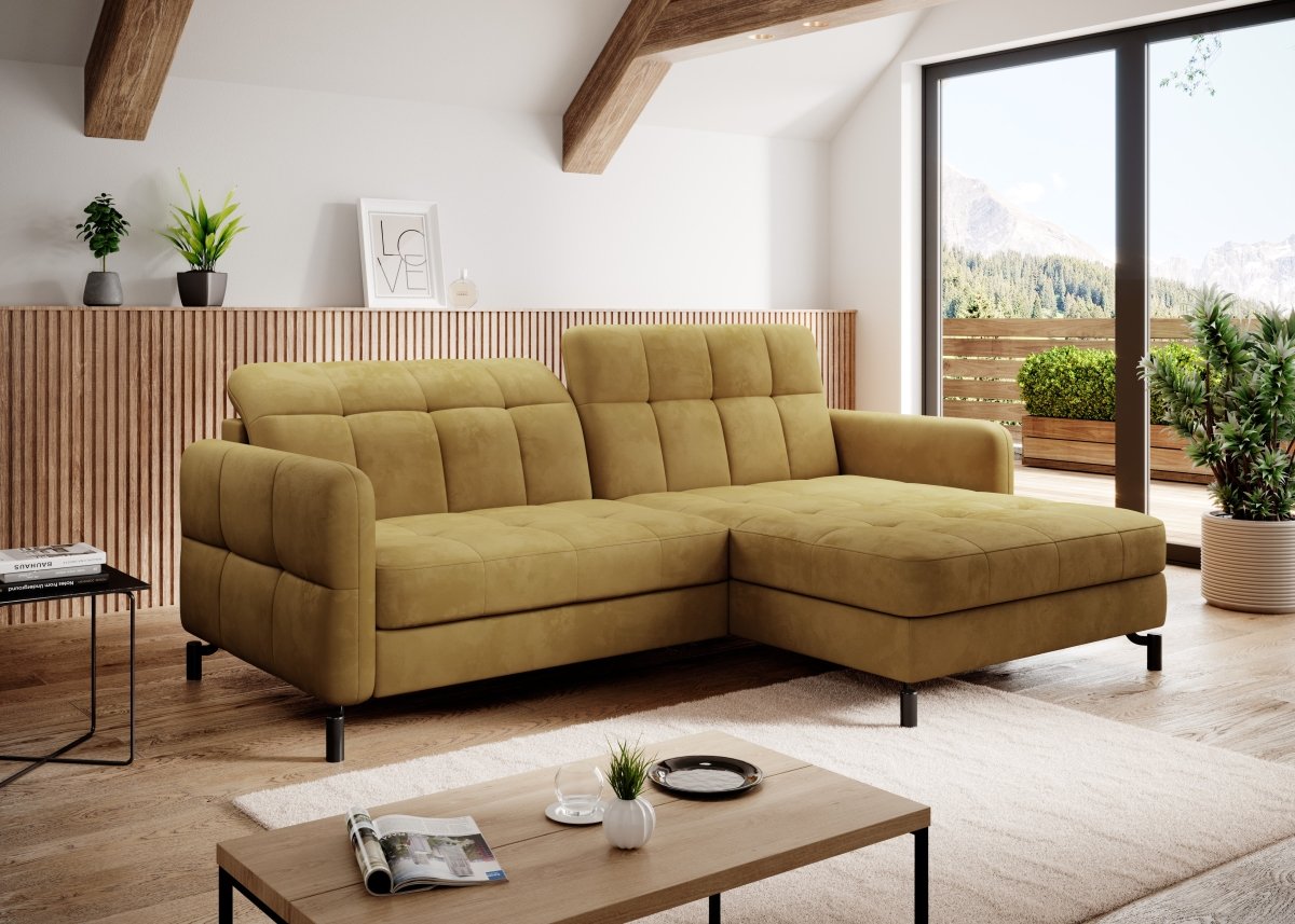 Designer Sofa Loria mit Schlaf- und Klappfunktion - Luxusbetten24