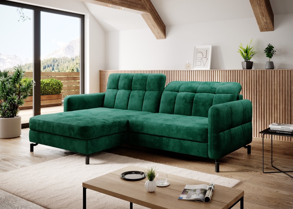 Designer Sofa Loria mit Schlaf- und Klappfunktion - Luxusbetten24