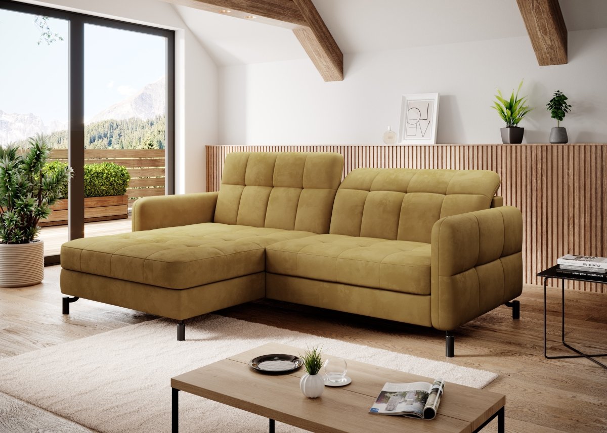 Designer Sofa Loria mit Schlaf- und Klappfunktion - Luxusbetten24