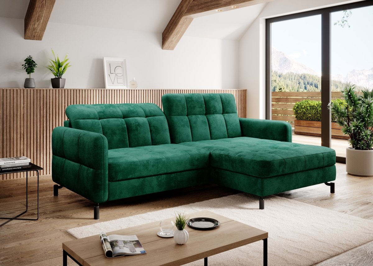 Designer Sofa Loria mit Schlaf- und Klappfunktion - Luxusbetten24