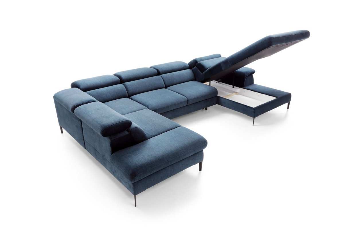 Designer Sofa Miriam mit Schlaf- und Klappfunktion - Luxusbetten24