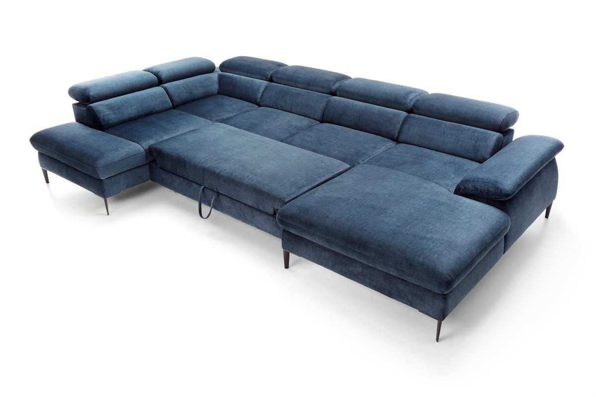 Designer Sofa Miriam mit Schlaf- und Klappfunktion - Luxusbetten24