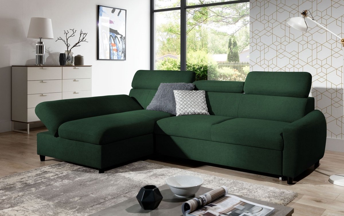 Designer Sofa Noura Mini mit Schlaf- und Klappfunktion - Luxusbetten24