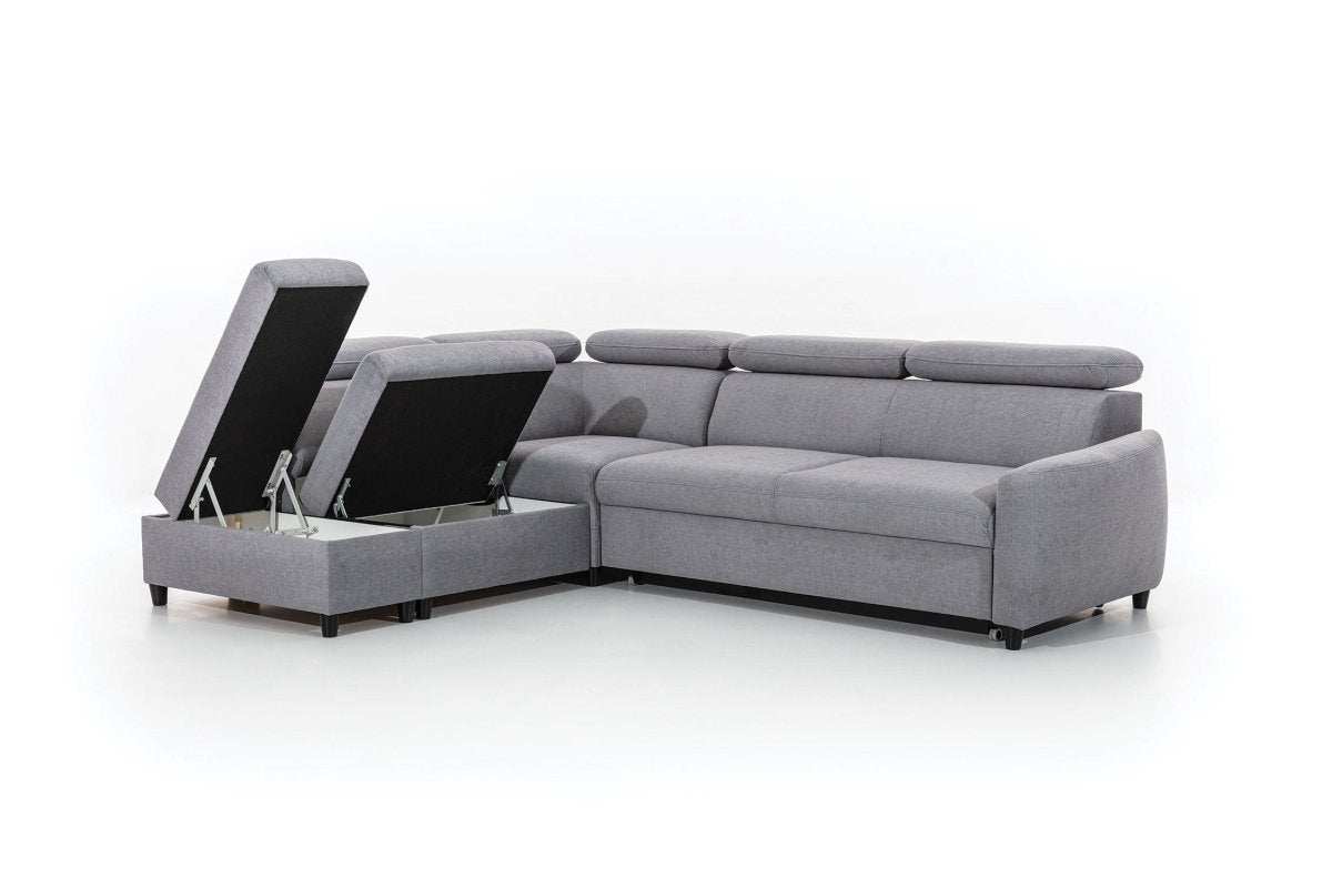 Designer Sofa Noura mit Schlaf- und Klappfunktion - Luxusbetten24