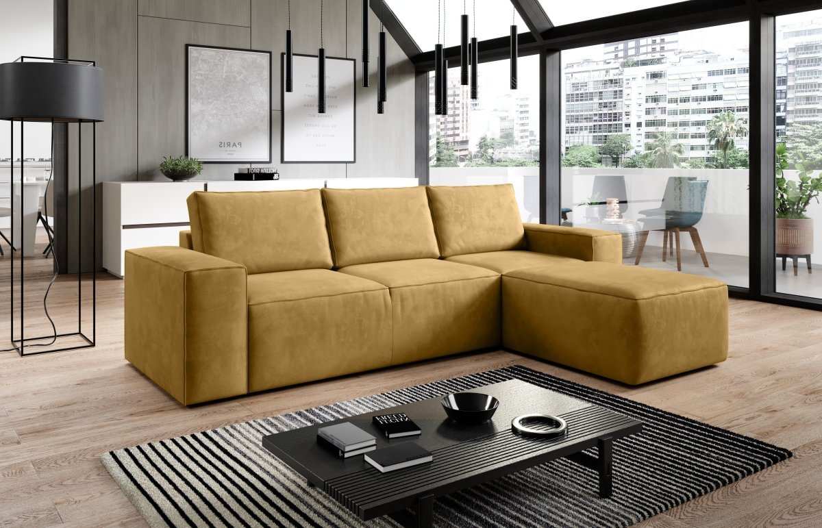 Designer Sofa Solaris mit Schlaffunktion und Stauraum - Luxusbetten24