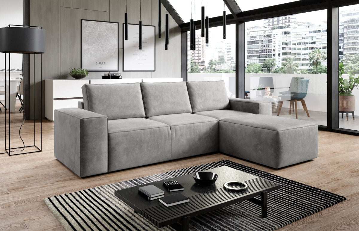 Designer Sofa Solaris mit Schlaffunktion und Stauraum - Luxusbetten24