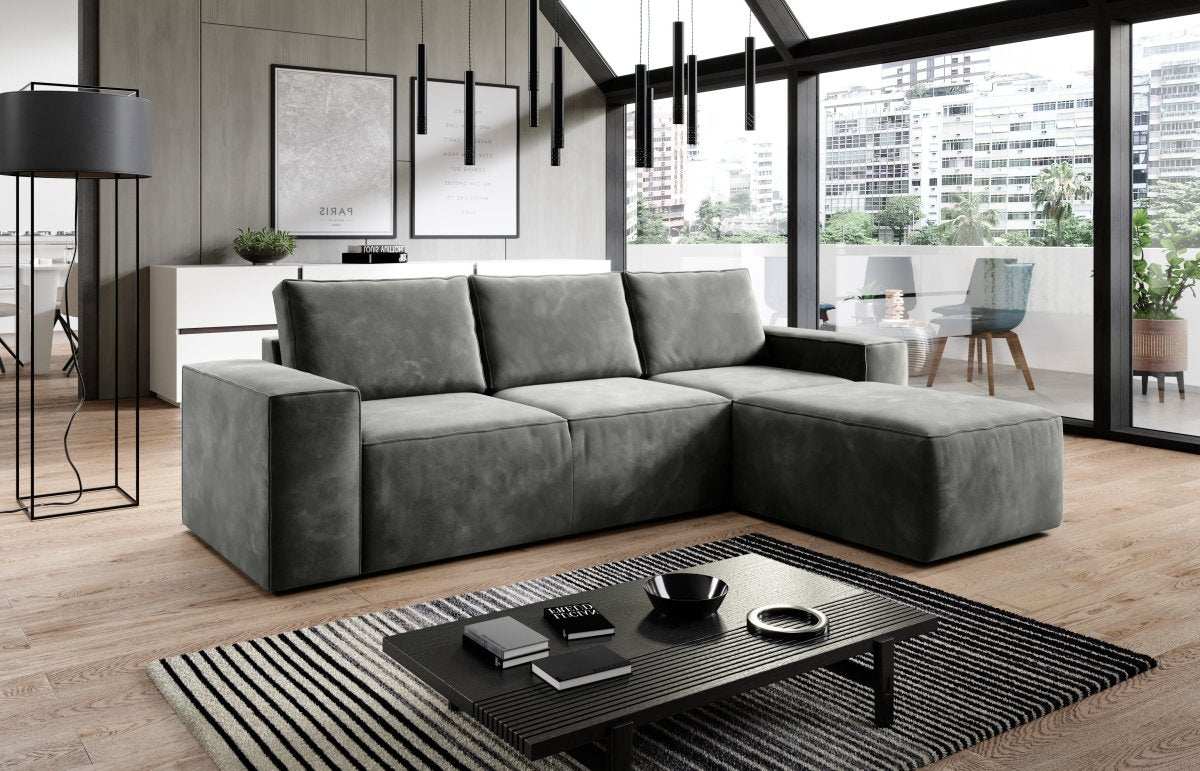 Designer Sofa Solaris mit Schlaffunktion und Stauraum - Luxusbetten24