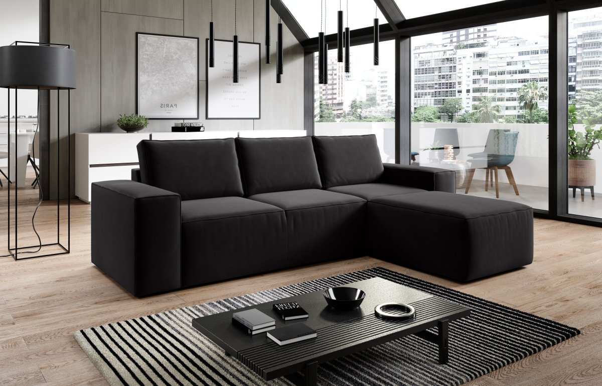 Designer Sofa Solaris mit Schlaffunktion und Stauraum - Luxusbetten24