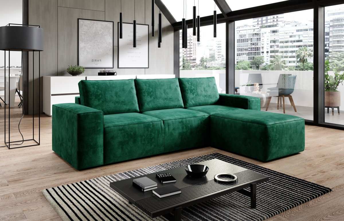 Designer Sofa Solaris mit Schlaffunktion und Stauraum - Luxusbetten24