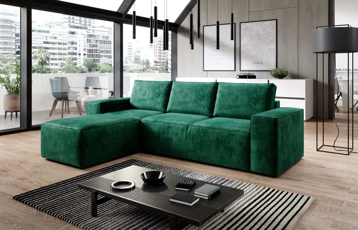 Designer Sofa Solaris mit Schlaffunktion und Stauraum - Luxusbetten24