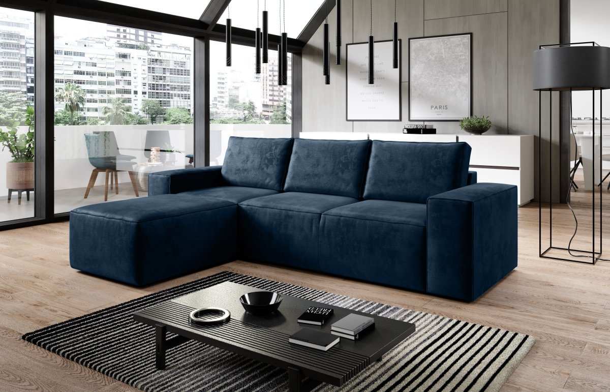 Designer Sofa Solaris mit Schlaffunktion und Stauraum - Luxusbetten24