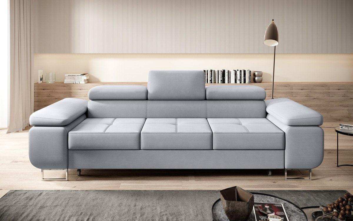 Designer Sofa Triora mit Schlaffunktion (Stoff) - Luxusbetten24