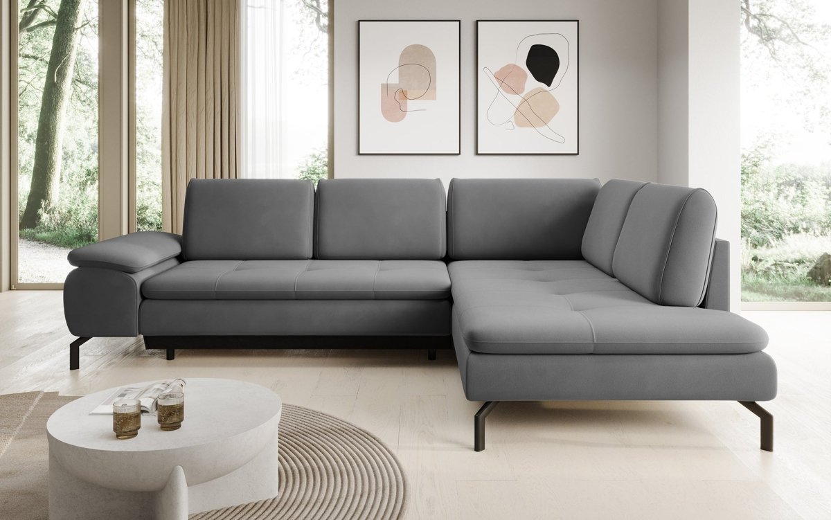 Designer Sofa Verila L mit Schlaf- und Klappfunktion - Luxusbetten24