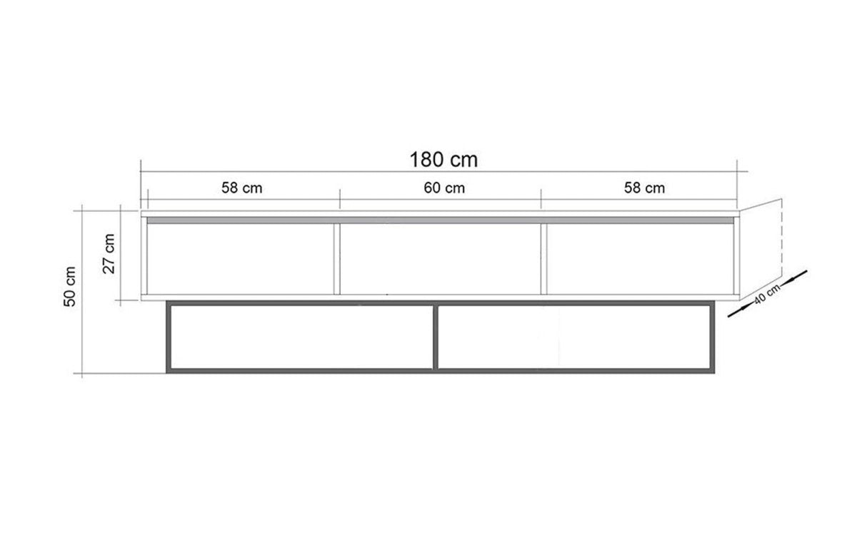 Designer TV Board Milo - Luxusbetten24