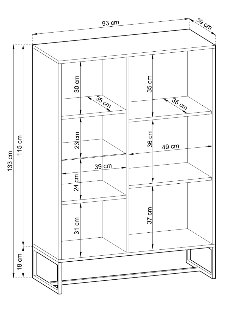 Designer Vitrine Andira II - Luxusbetten24