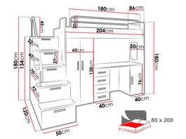 Kinderhochbett Dream - Luxusbetten24